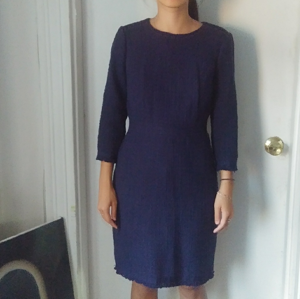 J. Crew Navy Pencil Skirt Dress
